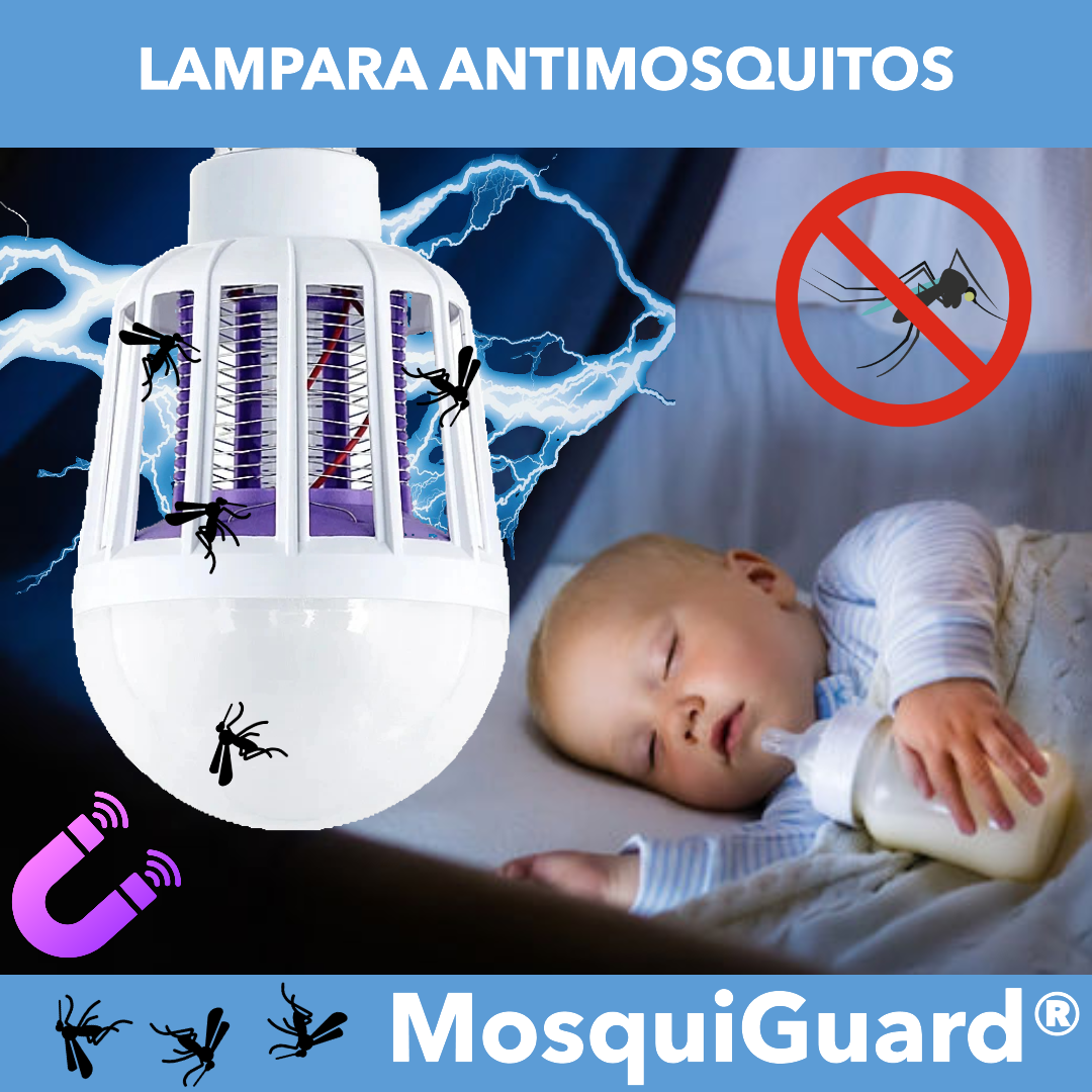 MosquiGuard® - Lámpara antimosquitos, Elimina los mosquitos de tu vida